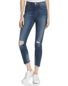 FRAME ALI HIGH-RISE DISTRESSED CIGARETTE JEANS IN MORRISLY,AHRSKC397