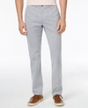 TOMMY HILFIGER MEN'S STRETCH STRIPED CHINOS, CREATED FOR MACY'S