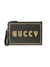 GUCCI GUCCY LEATHER POUCH,5104890GUSN12848127