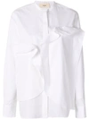 PORTS 1961 PORTS 1961 RUFFLED SHIRT - WHITE,PW118HLS53FCOU15312757226