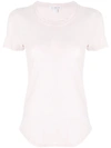 James Perse Sheer Slub Tee In Pink