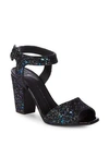 GIUSEPPE ZANOTTI Block Heel Ankle-Strap Sandals,0400097853800