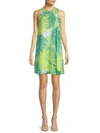 CALVIN KLEIN Botanical-Print Mini Dress,0400097896771