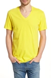James Perse Short Sleeve V-neck T-shirt In Sunshine P
