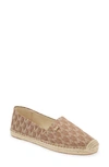 Michael Michael Kors 'kendrick' Slip-on Espadrille Flat In Luggage