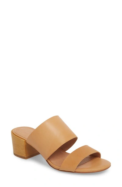 Madewell The Kiera Mule Sandals In Vintage Beige Leather