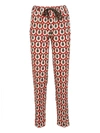 Via Masini 80 Printed Track Pants In Arancio-militare