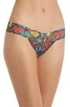 HANKY PANKY PRINT LOW RISE THONG,3W1582