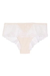 Simone Perele Delice Floral-embroidered Boyshorts In Blush