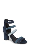 Rebecca Minkoff Women's Andree Suede Color-block Ankle Strap High-heel Sandals In Dark Blue/black