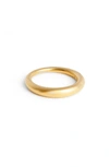 All Blues Small Snake Polished Silver Ring In Gold Vermeil