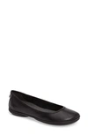 Camper Colour-block Leather Ballerinas In Black Leather