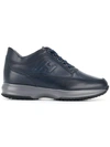 Hogan Interactive Biro Blue Leather Sneakers In Blue