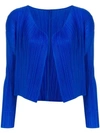 ISSEY MIYAKE PLEATED CROPPED JACKET,PP86J090512845302