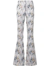 GIUSEPPE DI MORABITO GIUSEPPE DI MORABITO FLARED FLORAL TROUSERS - BLUE,SS18004PA112850132