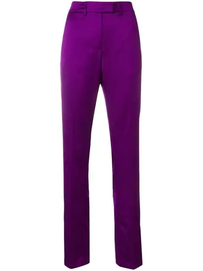 Msgm 直筒长裤 In Pink & Purple