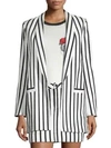 ALICE AND OLIVIA Kylie Striped Jacket