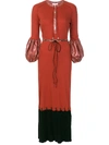 JW ANDERSON puff sleeve maxi dress,DR06WS18 722/480