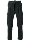 Faith Connexion Straight-leg Cargo Trousers In Black
