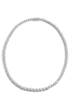 Nadri Cubic Zirconia Collar Necklace In Silver