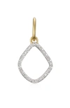 Monica Vinader Riva Kite Diamond Pendant Charm In Gold/ Diamond