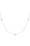 Kwiat Quad Diamond String Necklace In White Gold