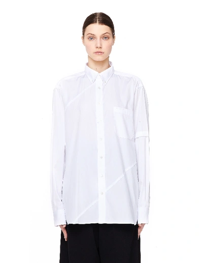 Vetements Women's Oversized Cotton Shirt In White