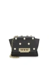 ZAC ZAC POSEN Eartha Embellished Leather Mini Crossbody Bag,0400097292037