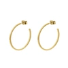MYIA BONNER Gold Large Hoop Earrings