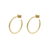 MYIA BONNER Gold Medium Hoop Earrings