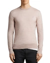 Allsaints Mode Slim Fit Merino Wool Sweater In Opal Pink Marl
