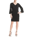 CALVIN KLEIN PIPED BELL-SLEEVE DRESS - 100% EXCLUSIVE,M8SD7878