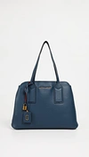 Marc Jacobs The Editor 29 Logo Tote Bag In Blue Sea