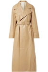 THE ROW MOORA LEATHER TRENCH COAT