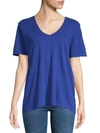 SPLENDID SLUB V-NECK TEE,0400097437158