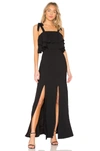 C/MEO COLLECTIVE C/MEO BE ABOUT YOU GOWN IN BLACK.,CAME-WD293