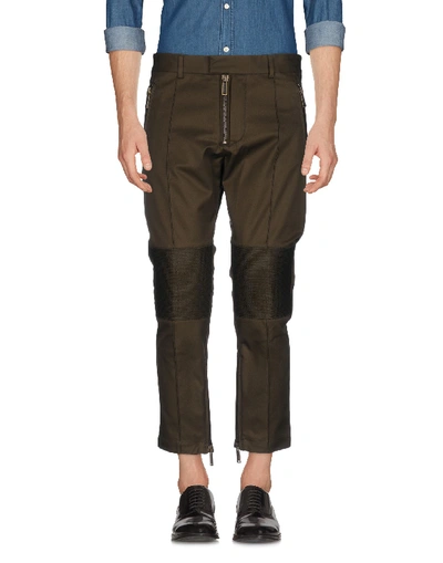 Dsquared2 Casual Trousers In Military Green