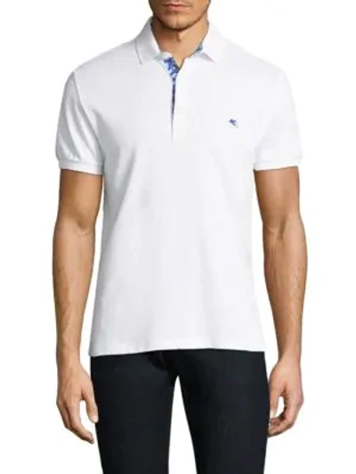 Etro Classic Cotton Polo In White