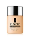 Clinique Even Better & #153 Glow Light Reflecting Makeup Broad Spectrum Spf 15, 1.0 Oz./ 30 ml In Bone