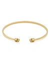 GUCCI 18K Yellow Gold GG Running Cuff Bracelet,YBA481663001017