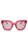 GUCCI Women's Swarovski Crystal-Embellished Cat Eye Sunglasses, 49mm,GG0116S67649