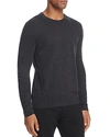 Burberry Men's Carter Check-trim Wool Sweater, Charcoal