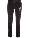 DOLCE & GABBANA DISTRESSED JEANS WITH PATCH,10569398