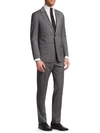 GIORGIO ARMANI Modern Fit Windowpane Wool Suit