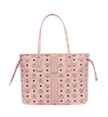 Mcm Medium Liz Reversible Visetos Leather Shopper In Soft Pink