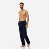 Vilebrequin Linen Regular Fit Drawstring Pants In Blue