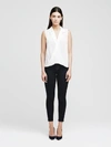 L Agence Freja Wrap-effect Silk-georgette Blouse In Ivory