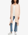 DKNY OPEN-FRONT HIGH-LOW COZY CARDIGAN