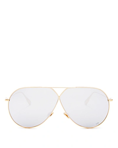 Dior Women's Stellaire 4 Mirrored Sunglasses, 65mm In Gold