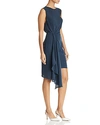 MILLY RACHAEL DRAPED DRESS,207WS013786